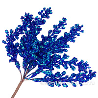 Ветка искусственная (пластик), H16 см, с глиттером - фото 1