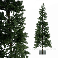 Ель искусственная "Тикко" (ПЭ), D89xH220 см - фото 1