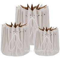 Аквабокс для цветов (пластик, картон), D16xH16 см, набор (3 шт) - фото 1