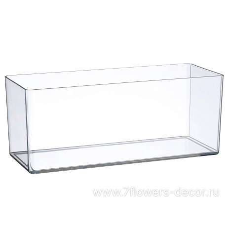 Кашпо Classic square (пластик), 25x10xH10 см - фото 1