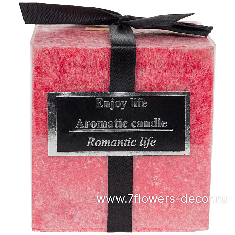 Свеча квадрат (парафин), 7x7xH7,5 см - фото 1