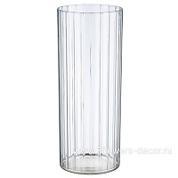 Вазон "Round relief" (пластик), D12xH30 см - фото 1