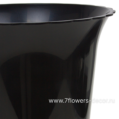 Вазон гладкий Ромашка (пластик), D20xH36 см - фото 2