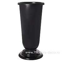 Вазон гладкий (пластик), D21,5xH51 см - фото 1