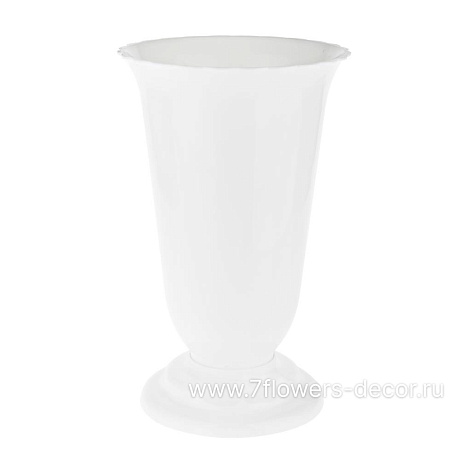 Вазон гладкий Ромашка (пластик), D20xH36 см - фото 1