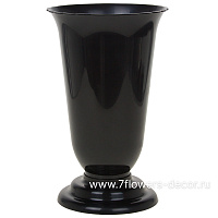 Вазон гладкий "Ромашка" (пластик), D20xH36 см - фото 1