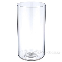 Вазон "Round" (пластик), D20xH50 см - фото 1