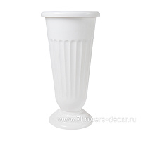 Вазон рифленый (пластик), D20xH45 см - фото 1
