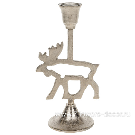 Подсвечник Олень (металл), 11х8хH20 см - фото 1