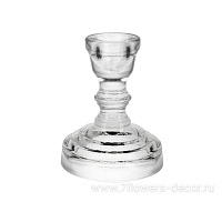 Подсвечник "КРИСТОФФ-3" (стекло), D8,5xH8 см - фото 1